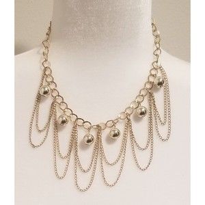 Tassel Chain Drip, Metal Ball Necklace